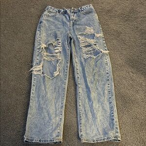 Distressed Blue Women's Jeans